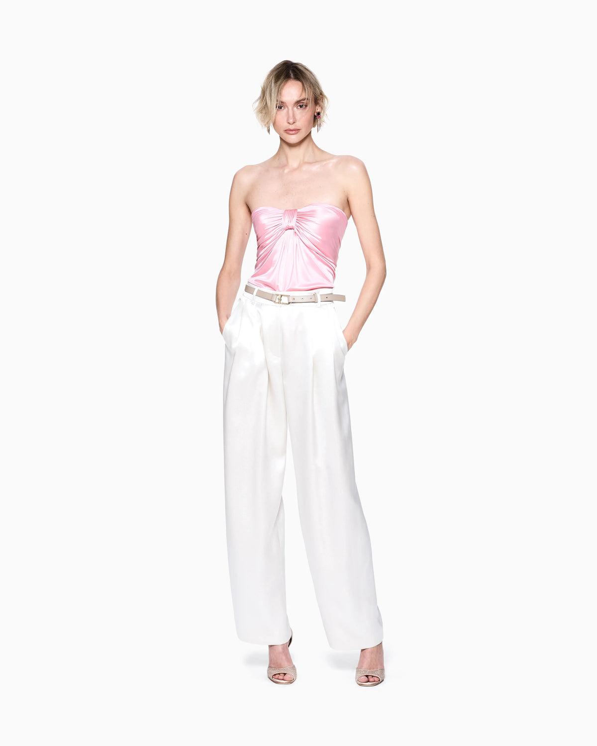 Shiny viscose jersey bodysuit