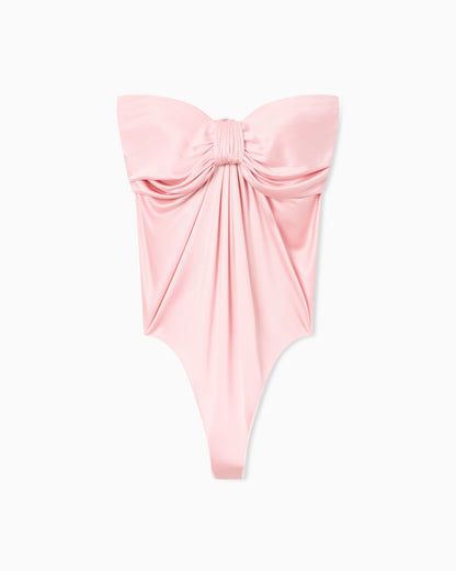 Shiny viscose jersey bodysuit