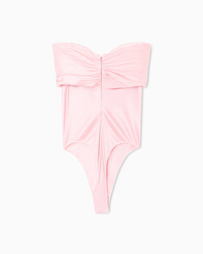 Shiny viscose jersey bodysuit