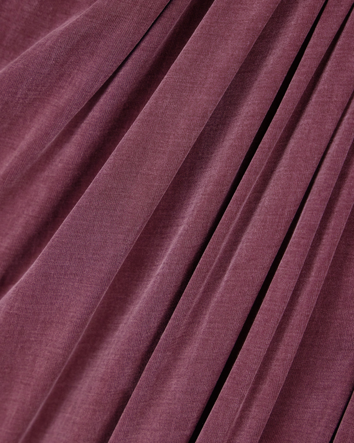 Long-sleeved cupro jersey top with draping