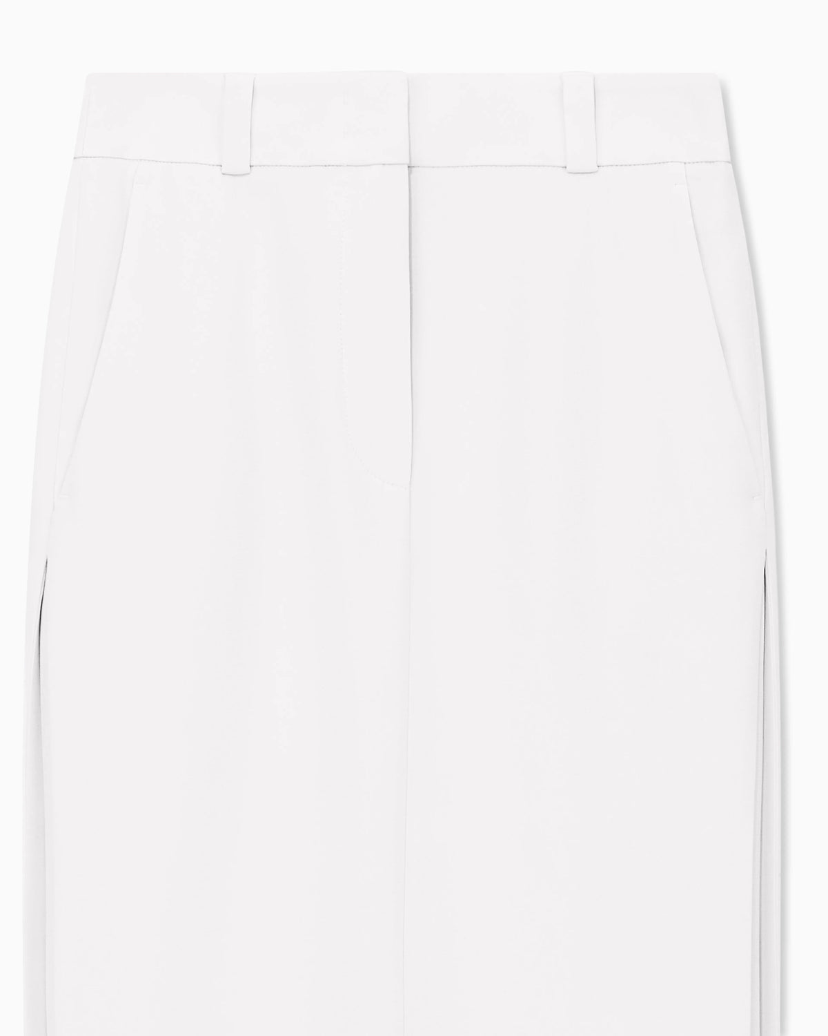 Unlined slim sheath dress in silk cady with slit