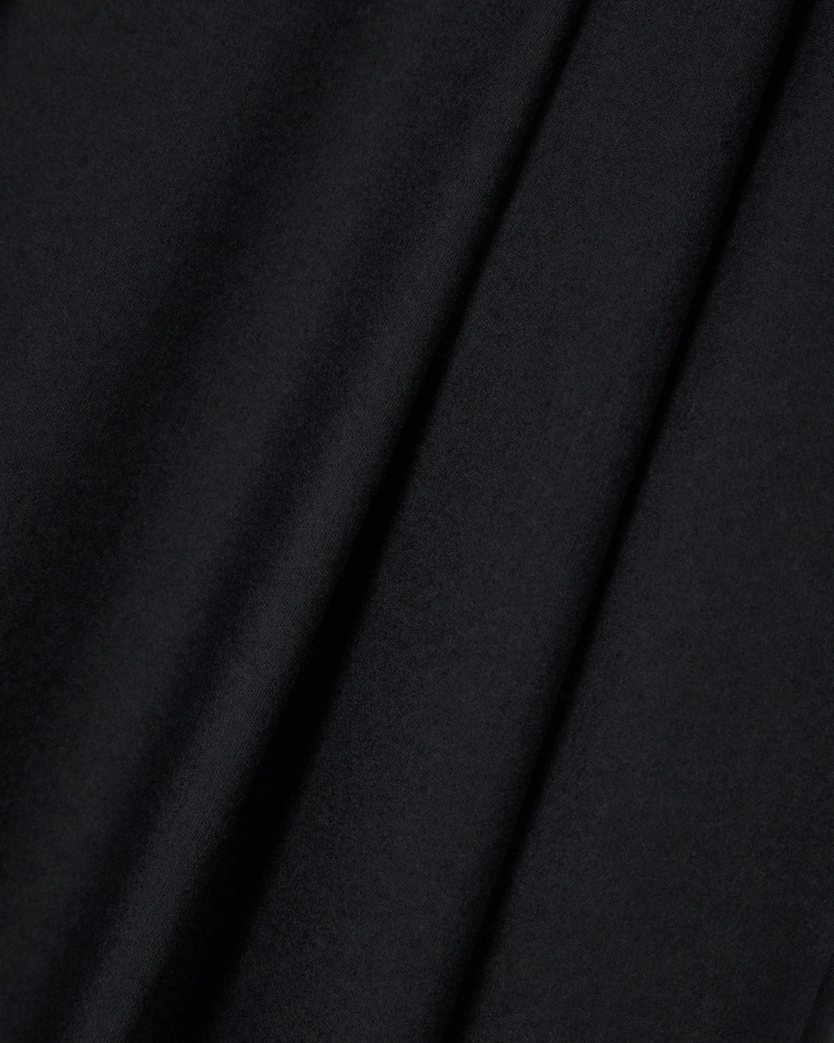Wide-leg trousers in wool and cashmere flannel with pleats
