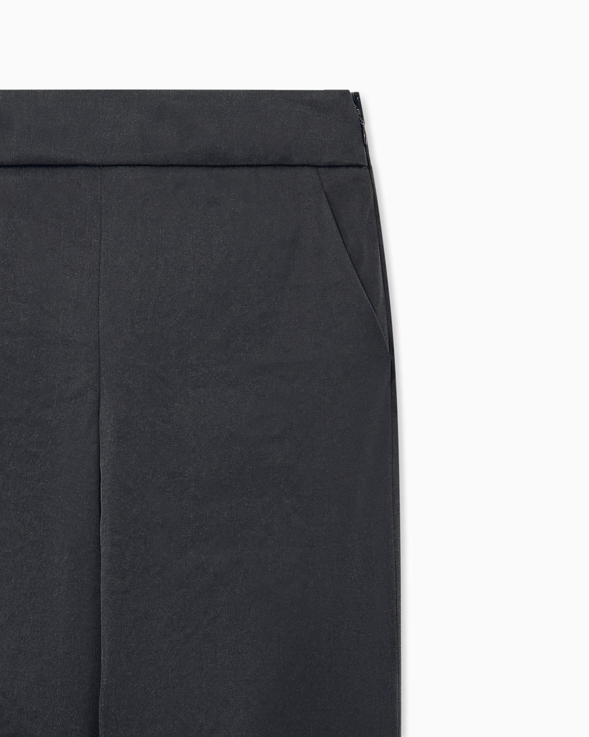 Slim-fit trousers in compact stretch silk