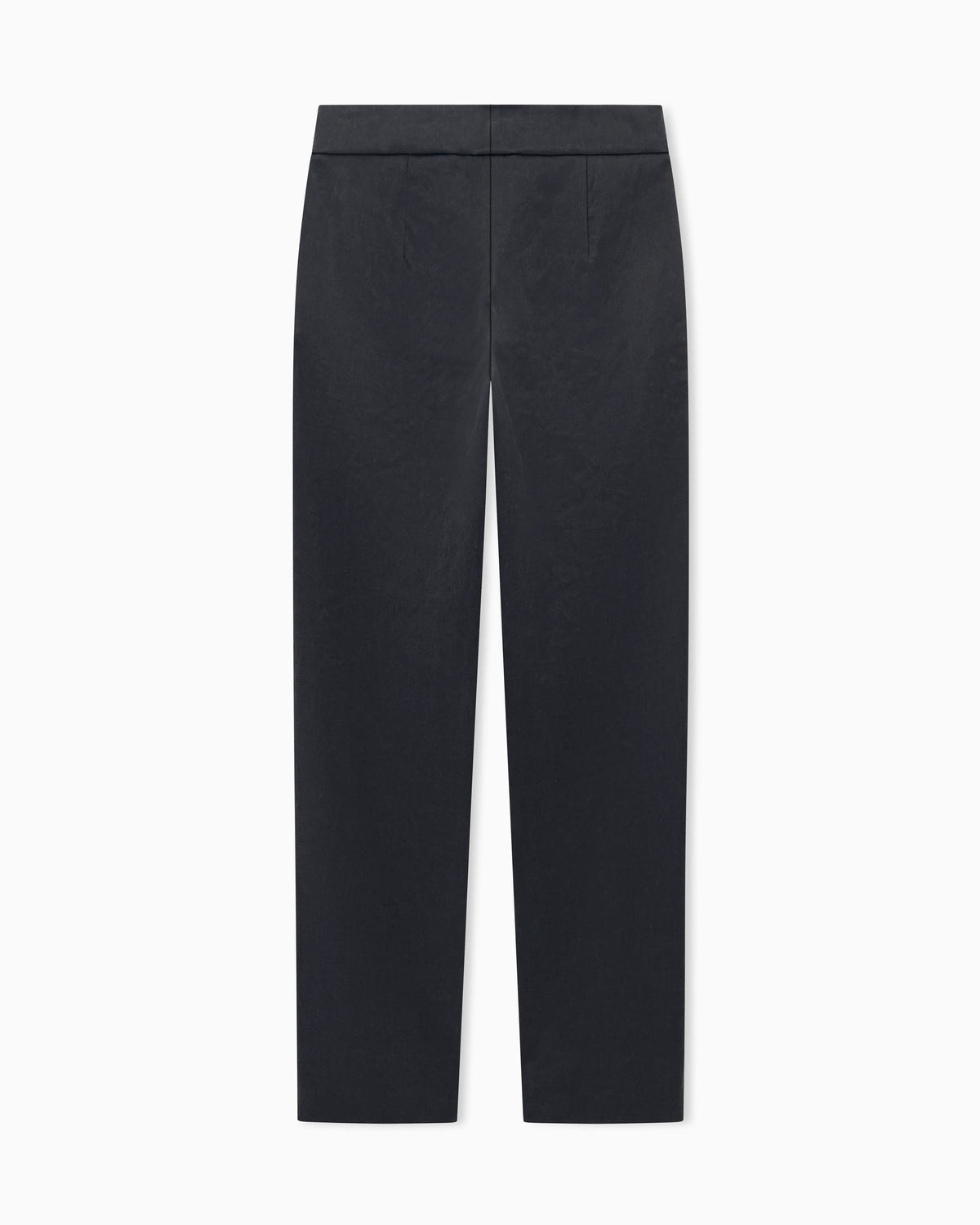 Slim-fit trousers in compact stretch silk