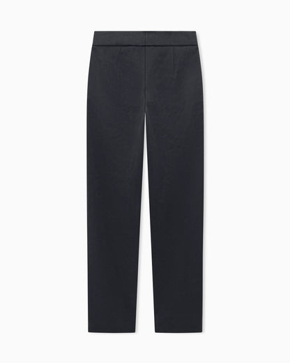 Slim-fit trousers in compact stretch silk