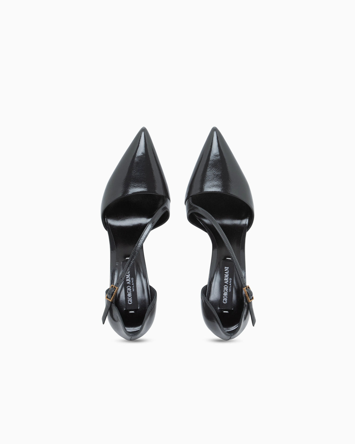 Pumps in patent leather with leather lining