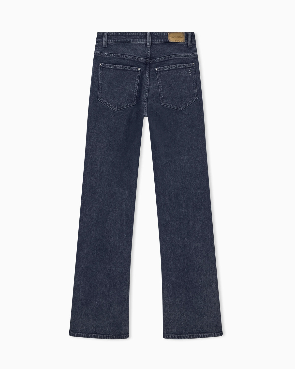 Slim-fit flare jeans in overdyed stretch cotton denim