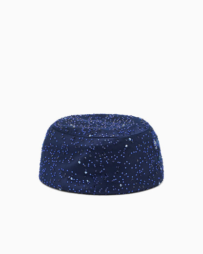 Cap with all-over rhinestones