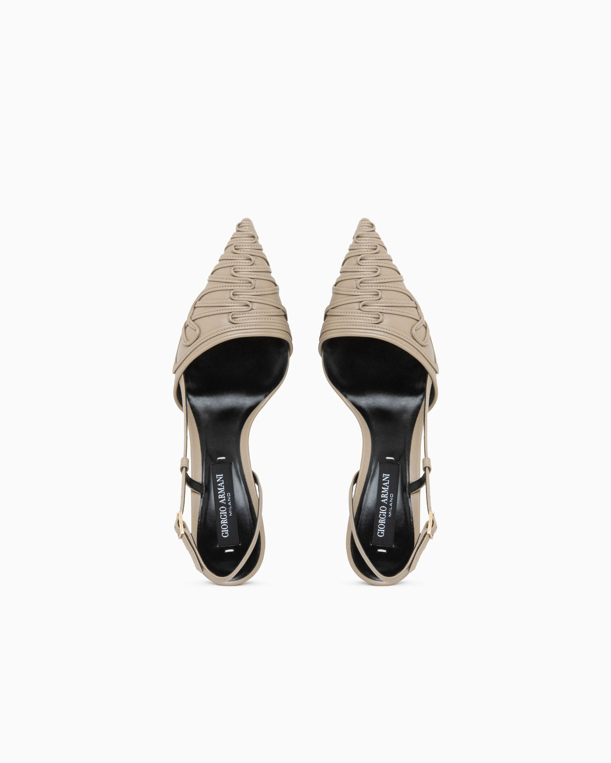 Decollete shoe with Cornely details and leather upper