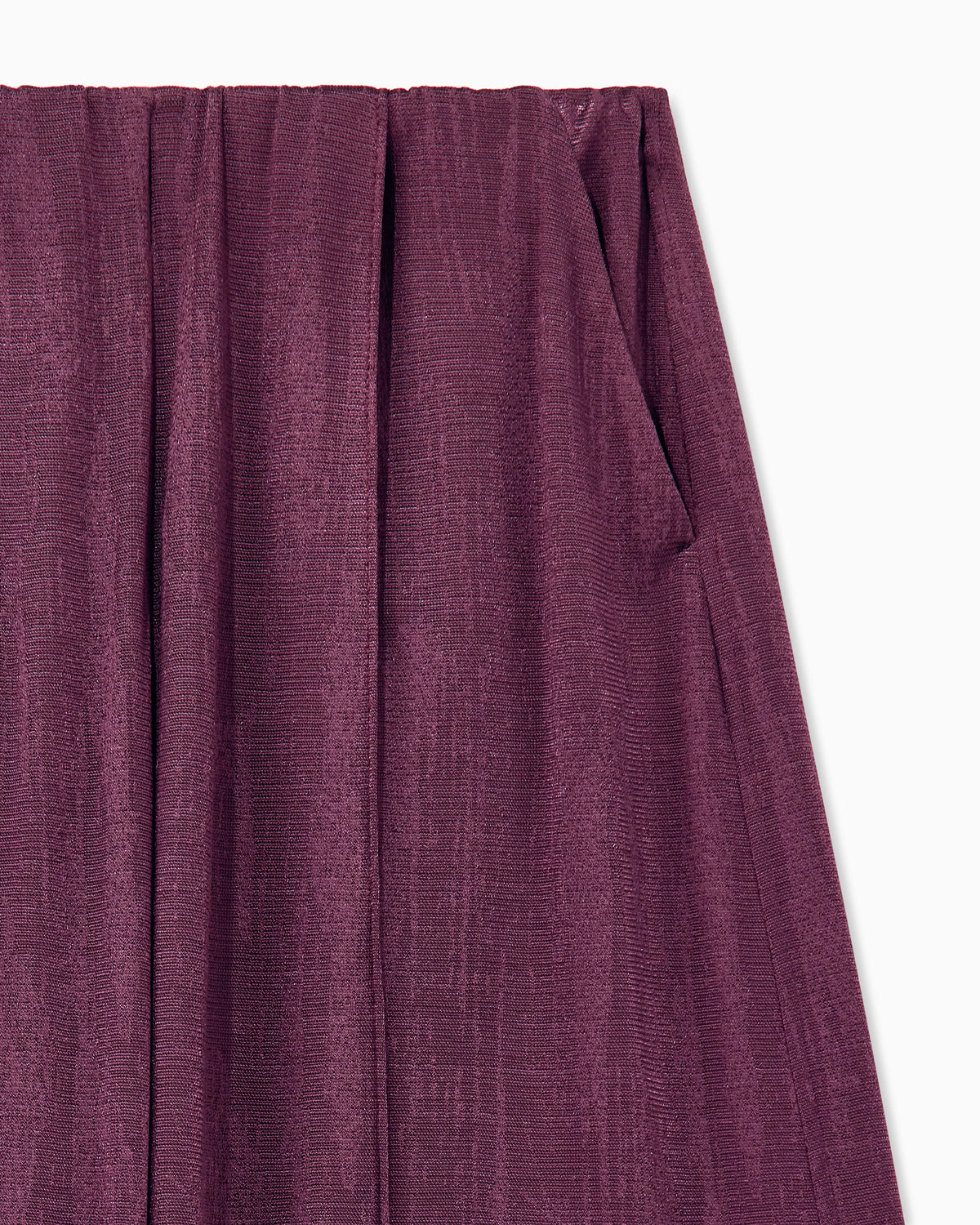 Trouser wide-leg in jacquard jersey with elastic waistband