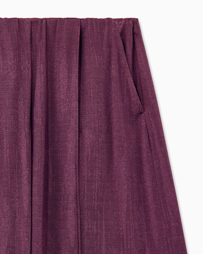 Trouser wide-leg in jacquard jersey with elastic waistband
