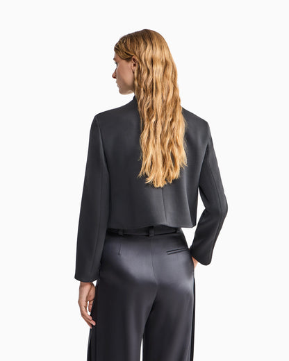 Blazer slim-fit virgin wool with horn buttons and tassels