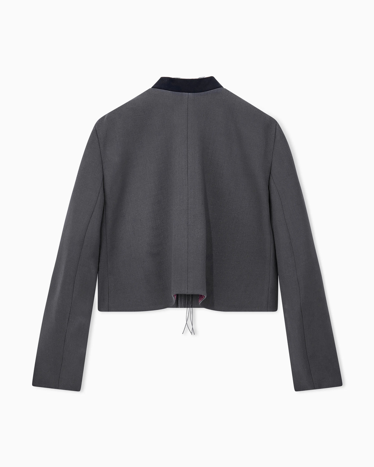 Blazer slim-fit virgin wool with horn buttons and tassels