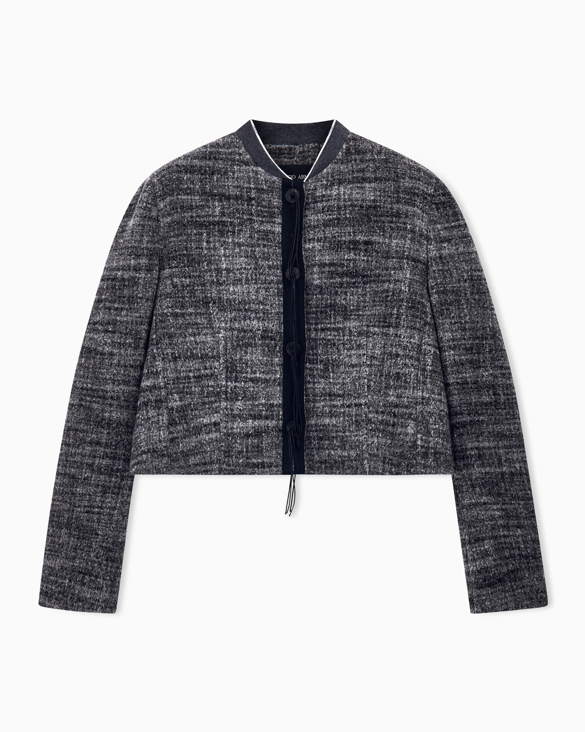 Blazer slim textured llama wool horn buttons