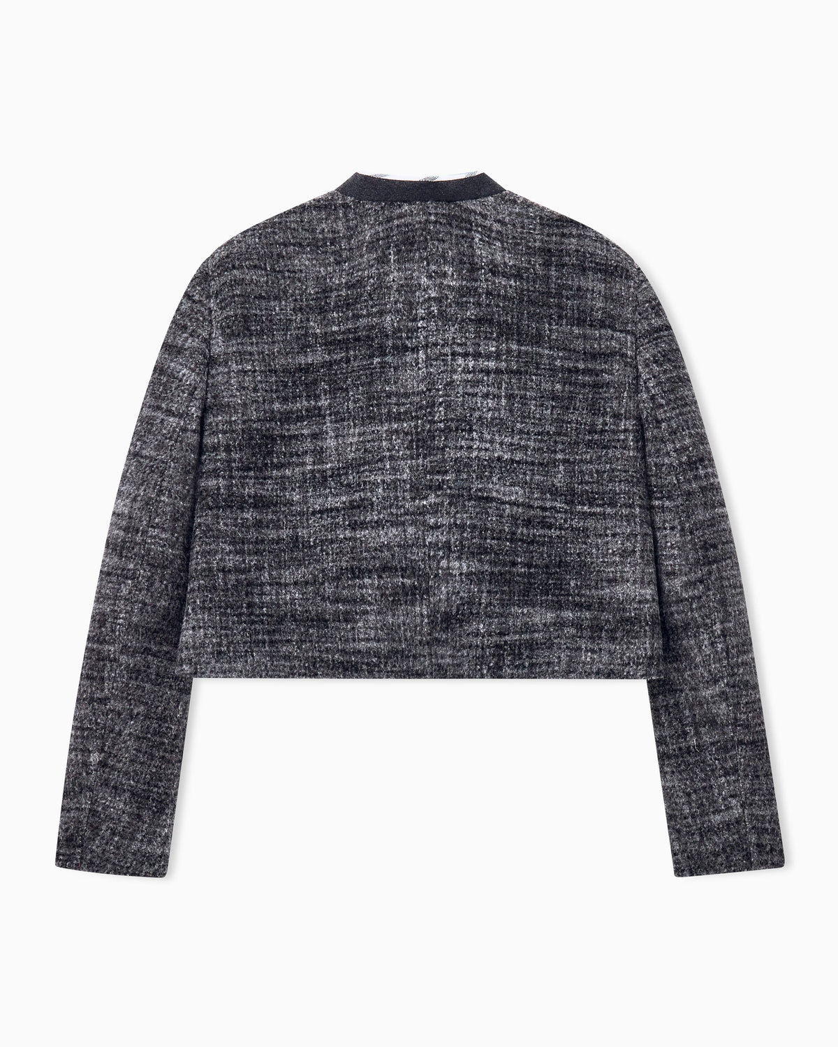 Blazer slim textured llama wool horn buttons