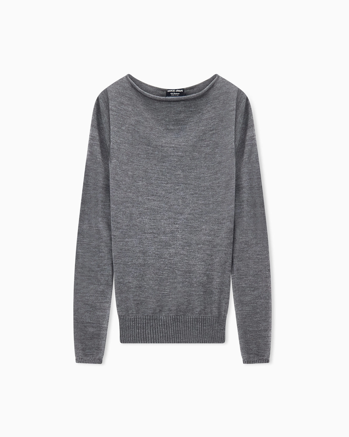 Sweater seamless cashmere round neck long sleeve