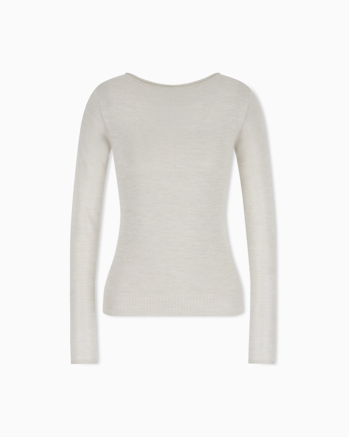 Sweater seamless cashmere round neck long sleeve