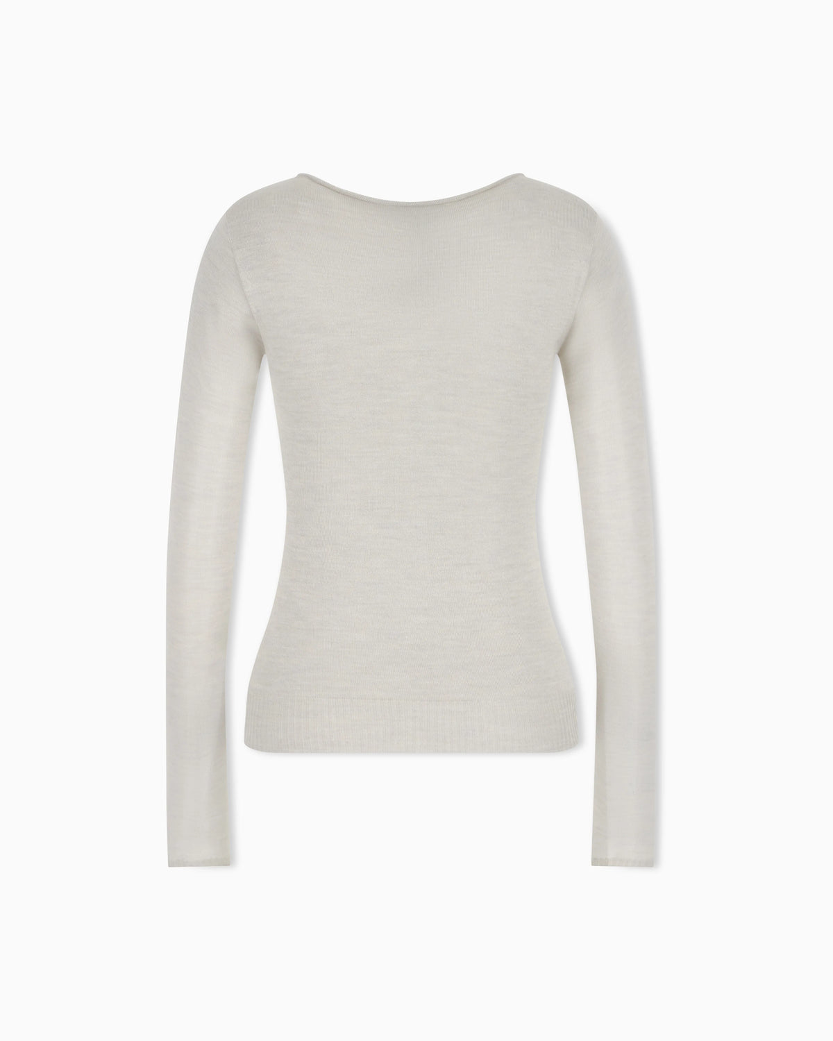 Sweater seamless cashmere round neck long sleeve