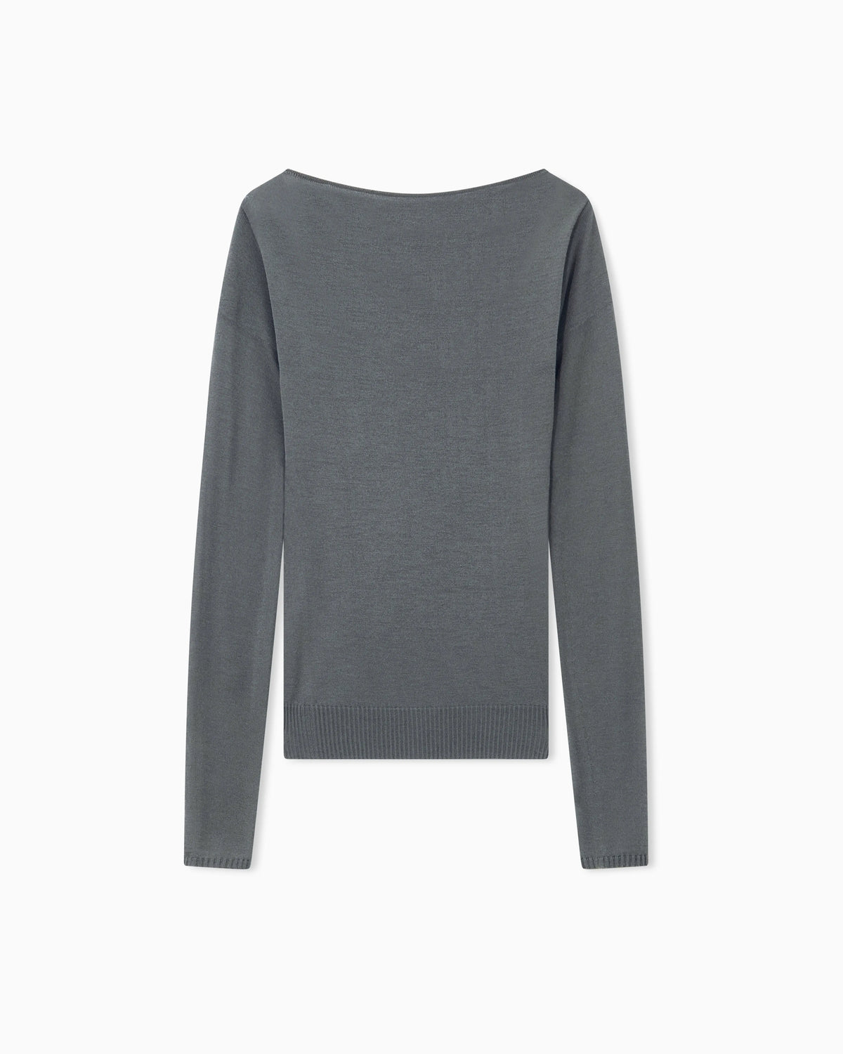 Sweater seamless cashmere round neck long sleeve