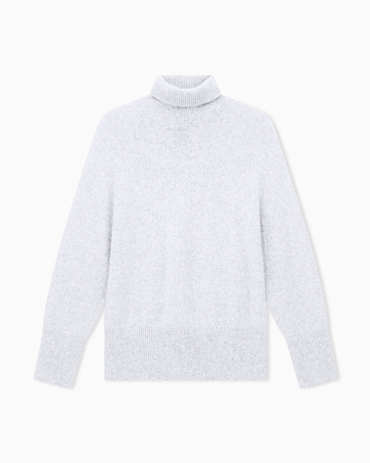 Oversized turtleneck sweater in pure cashmere jersey