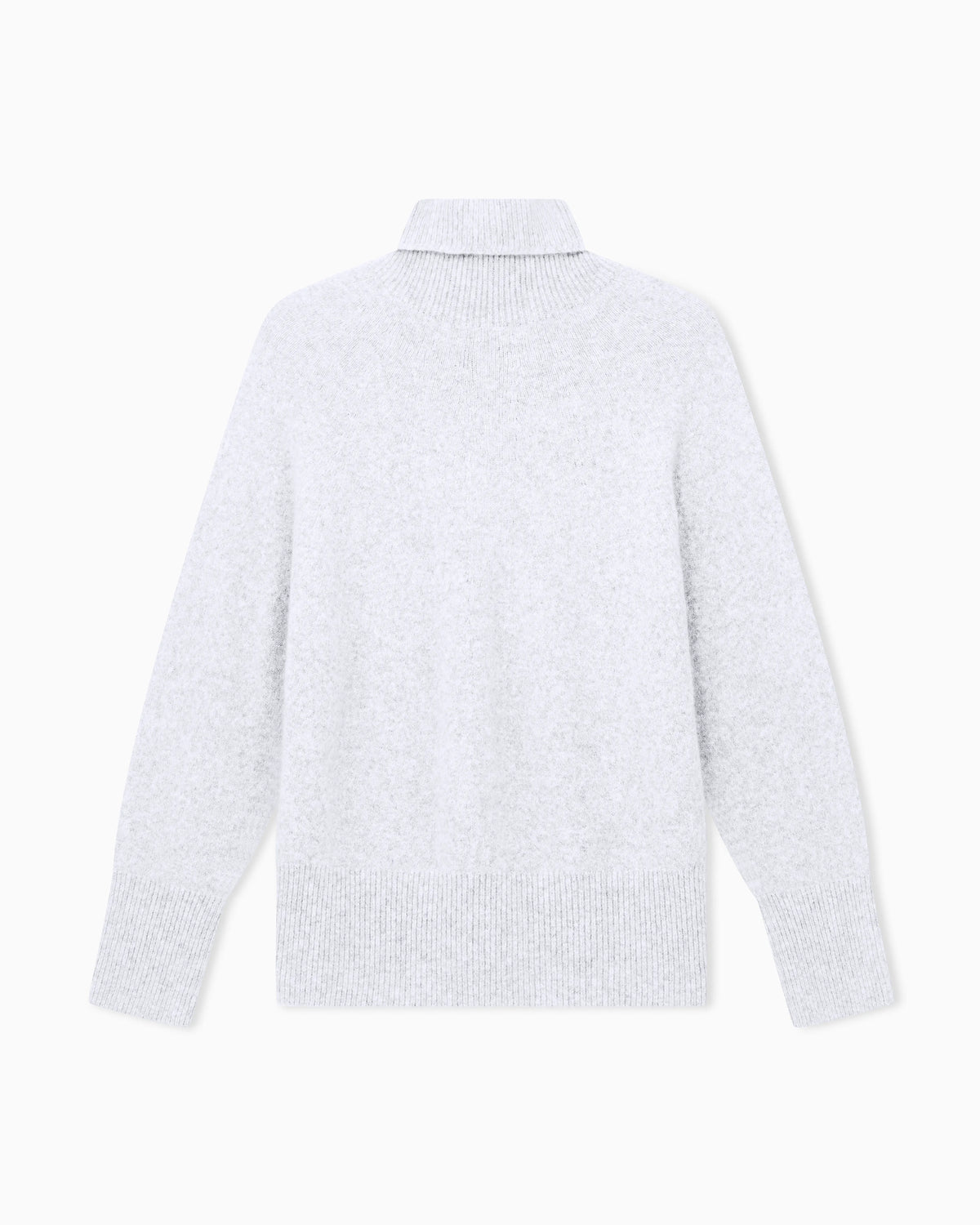 Oversized turtleneck sweater in pure cashmere jersey