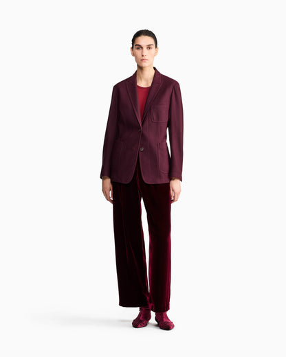 Single-breasted jacket in embossed mesh