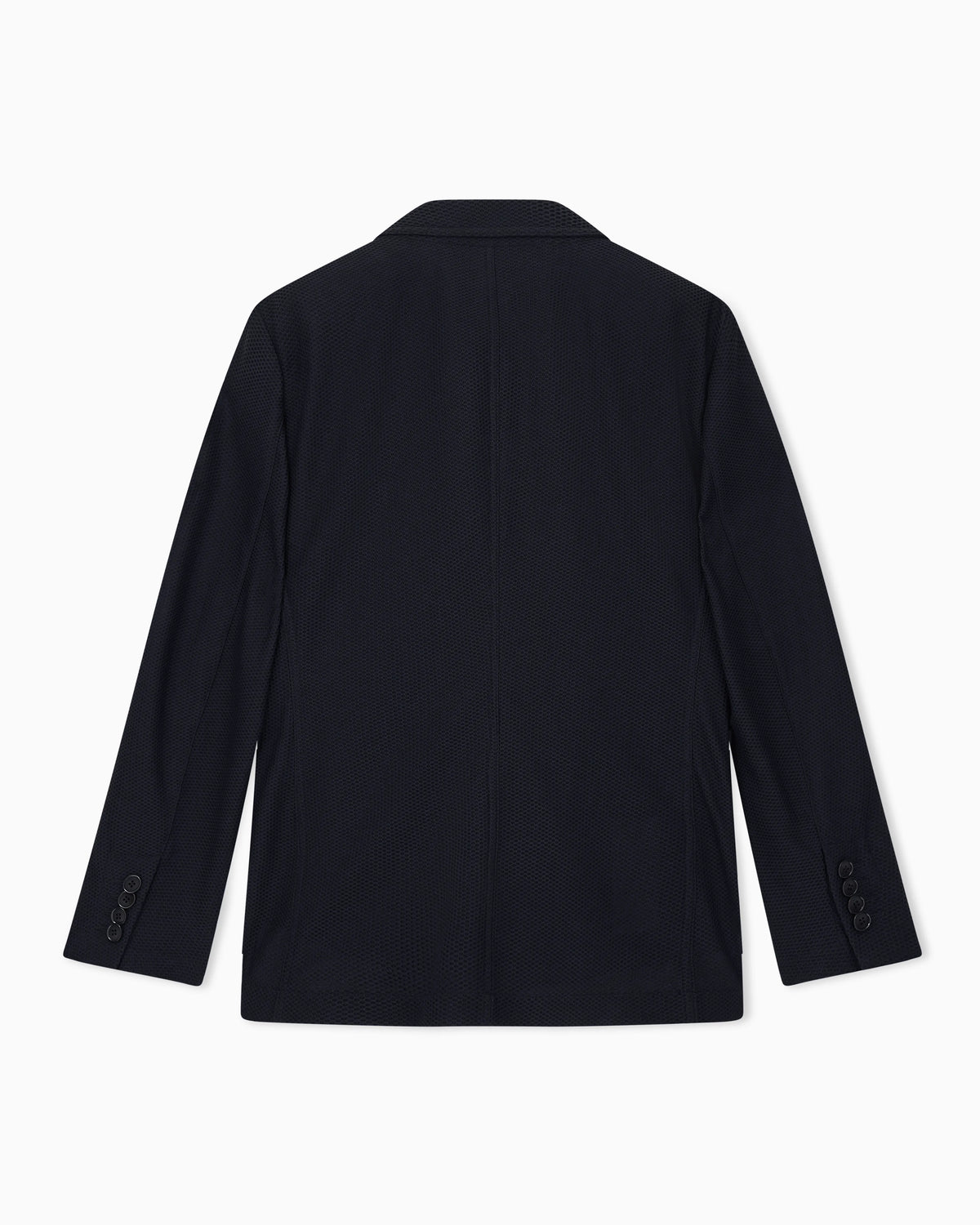 Single-breasted jacket in embossed mesh