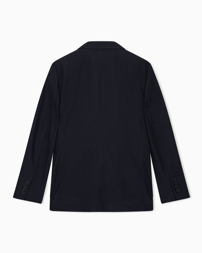 Single-breasted jacket in embossed mesh