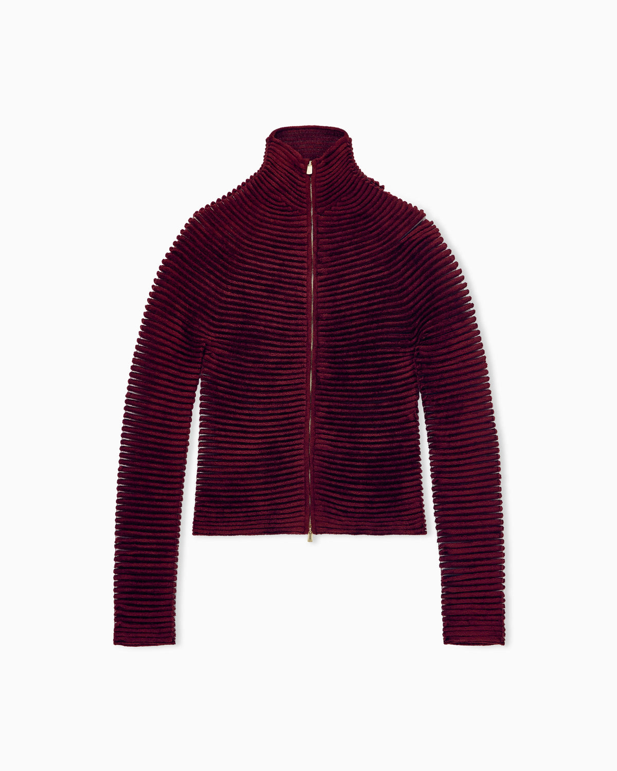 Ottoman jacket slim with seamless kimono sleeves and zip