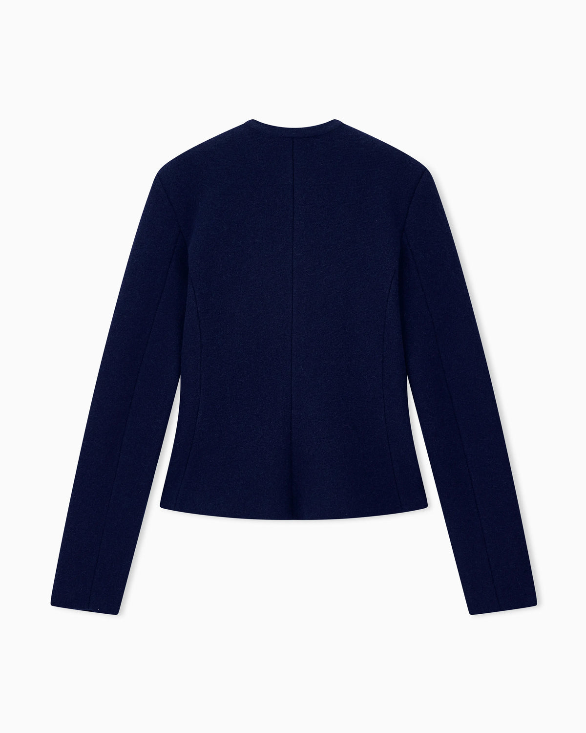 Blazer Jackets slim crew neck in virgin wool cashmere