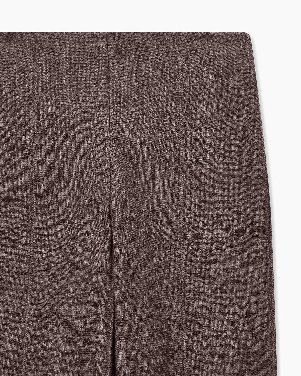Trouser wide-leg virgin wool jersey with back zip
