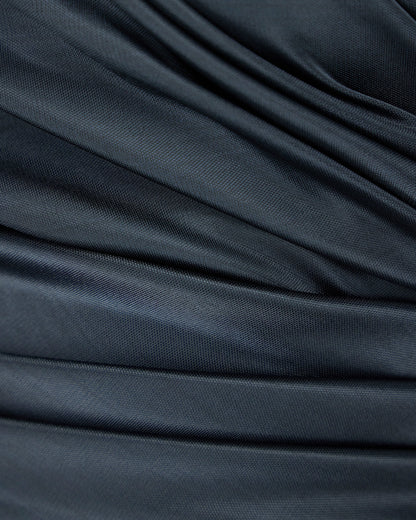 Long sleeveless dress in shiny viscose jersey New Normal
