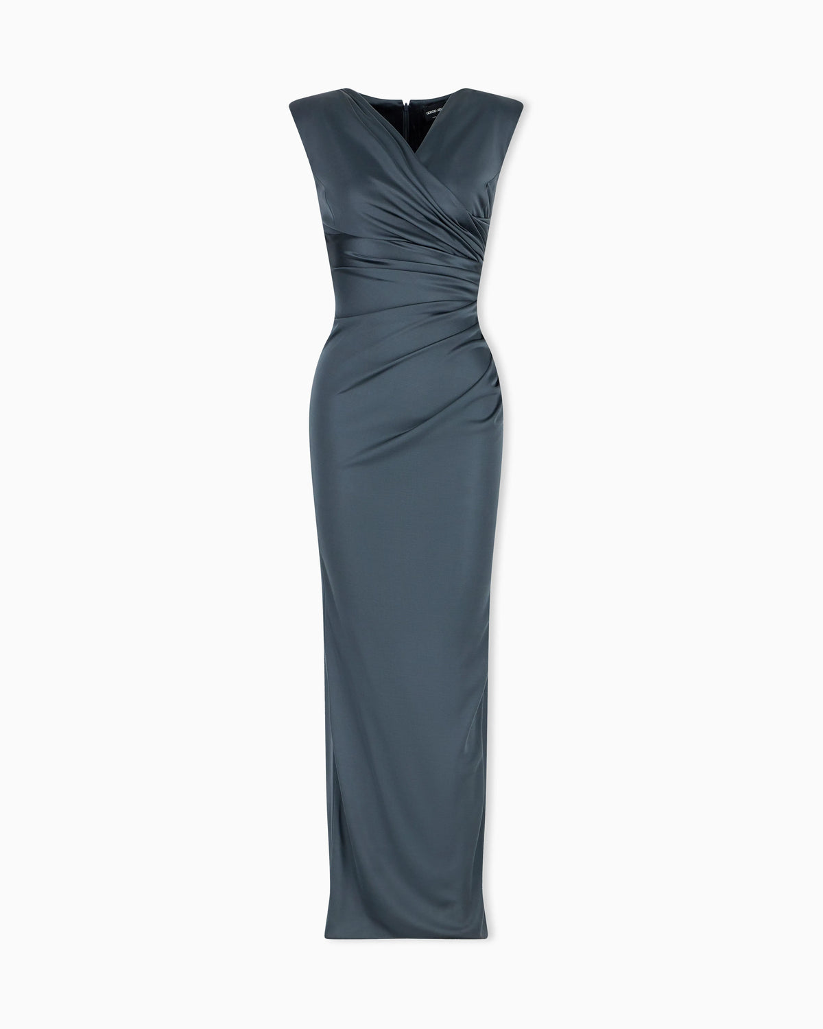 Long sleeveless dress in shiny viscose jersey New Normal