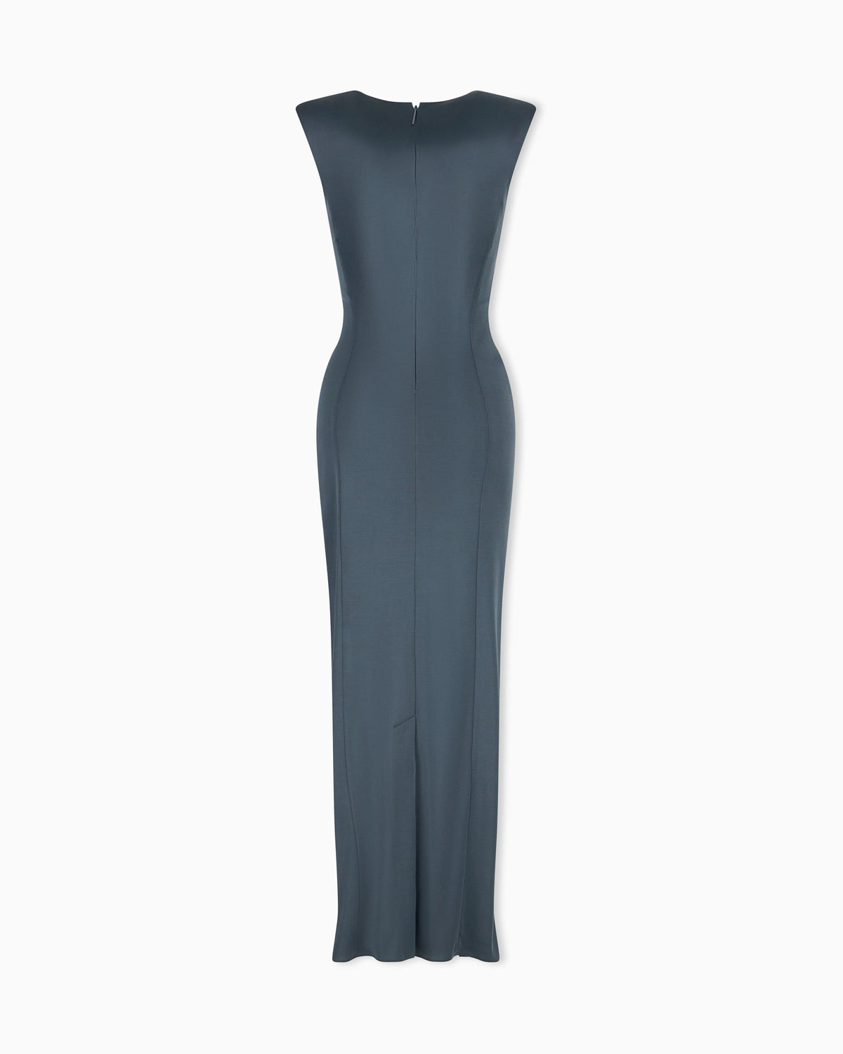 Long sleeveless dress in shiny viscose jersey New Normal