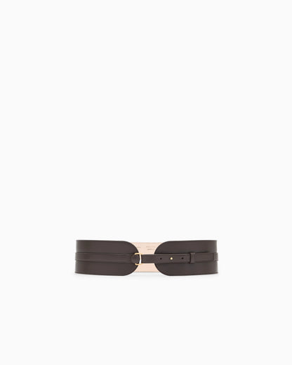 Fashion belt in polished leather