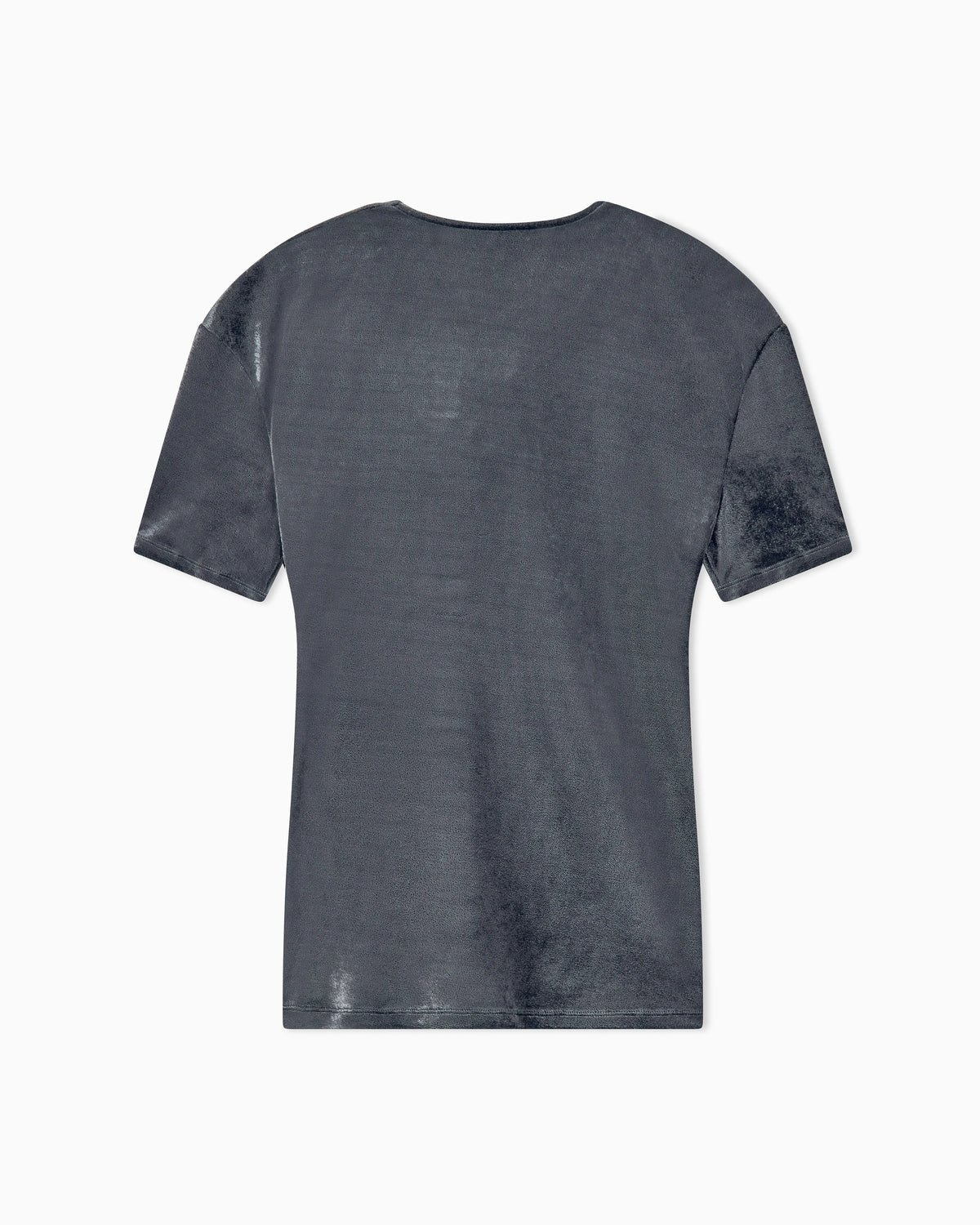 Jumper slim-fit T-shirt in viscose chenille front draping