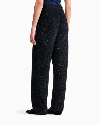 Viscose Terrycloth Pants with Metallic Fiber