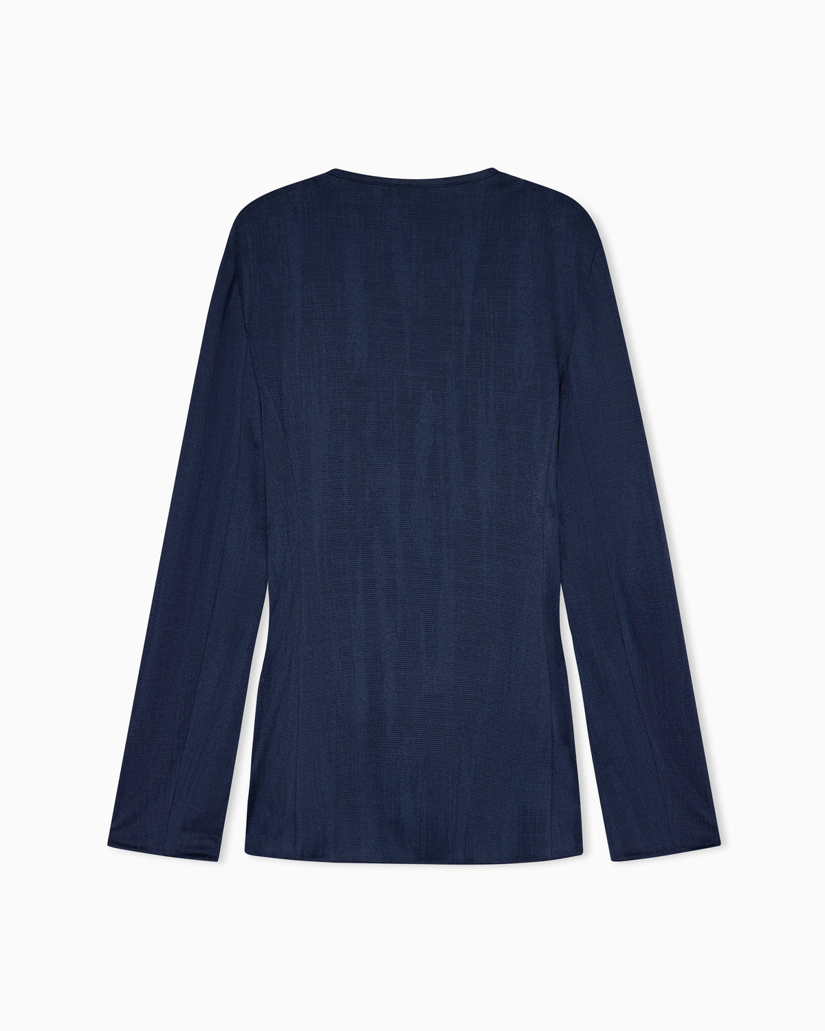 Blazer regular fit jacquard viscose jersey smocked waist