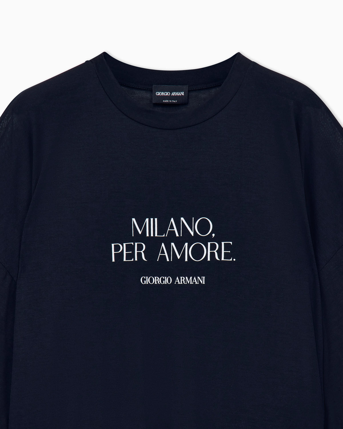 T-shirt oversized lightweight jersey placed print