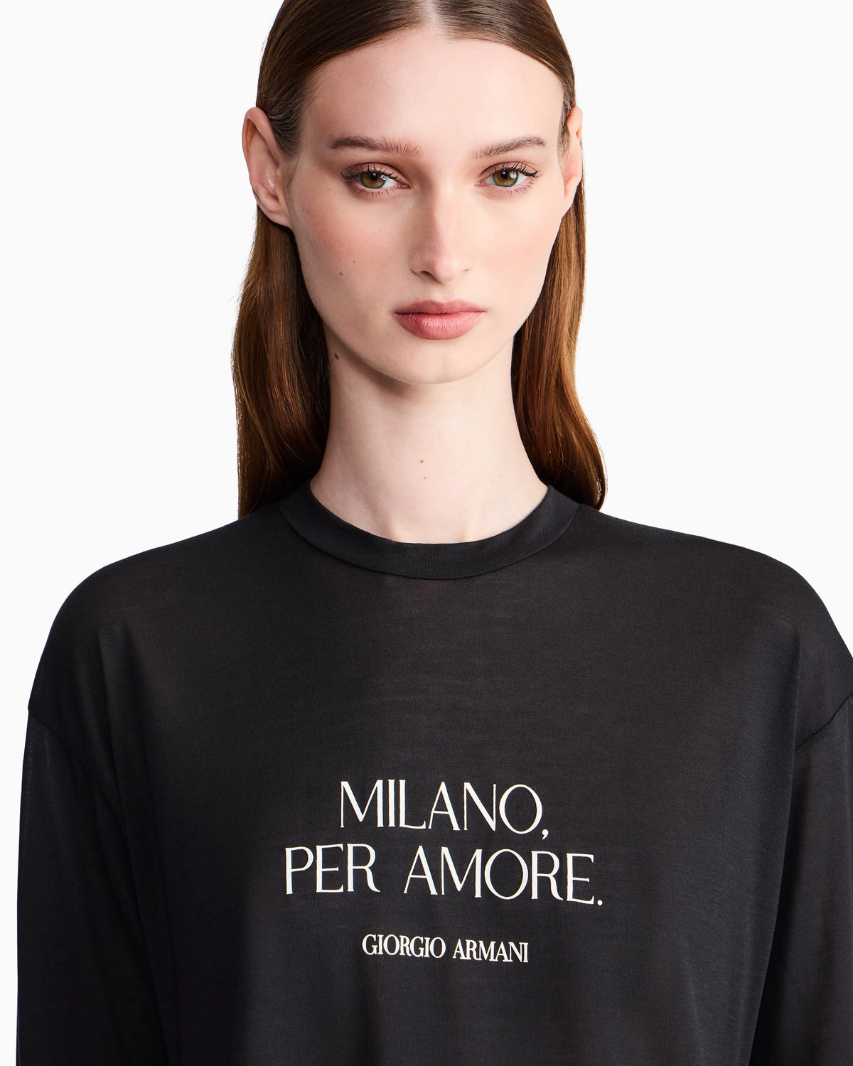 T-shirt oversized lightweight jersey placed print