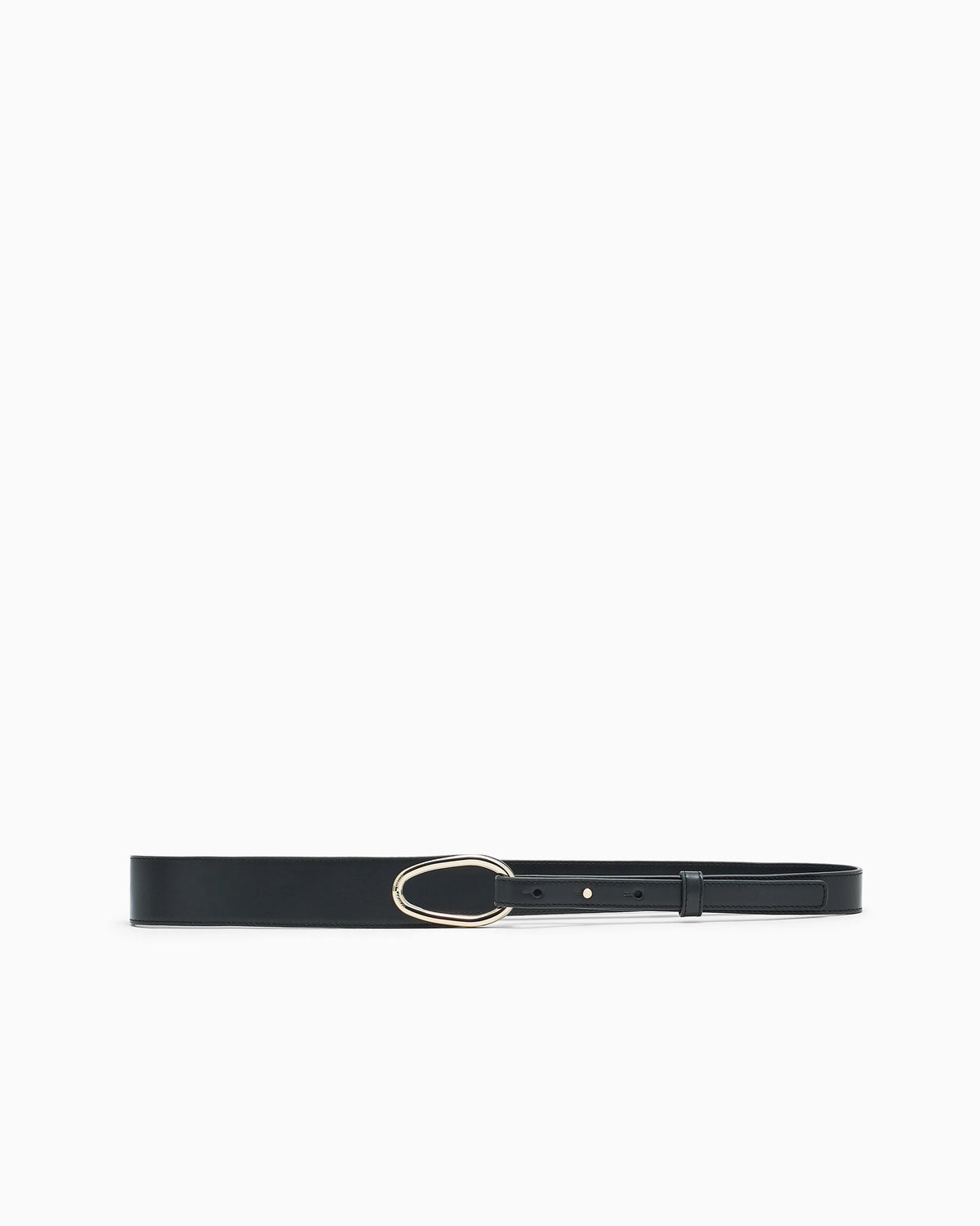 Fashion belt in polished leather