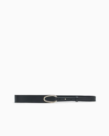 Fashion belt in polished leather