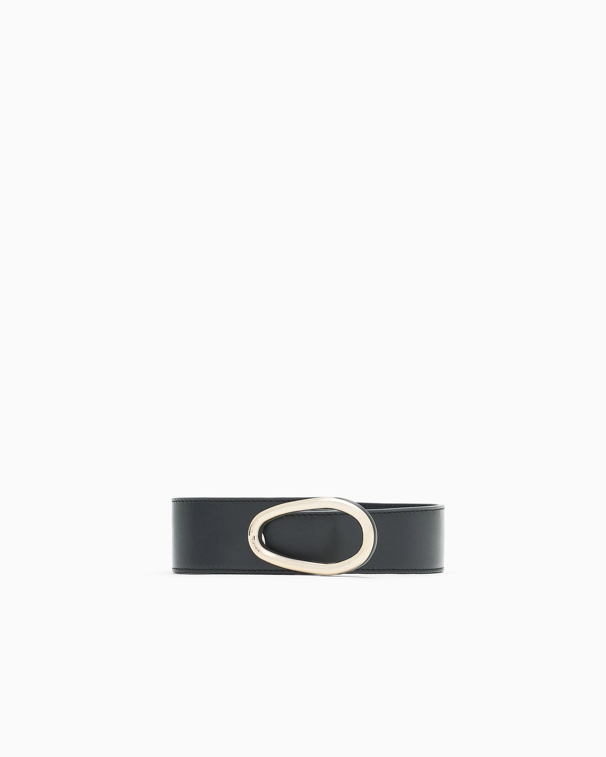 Fashion belt in polished leather