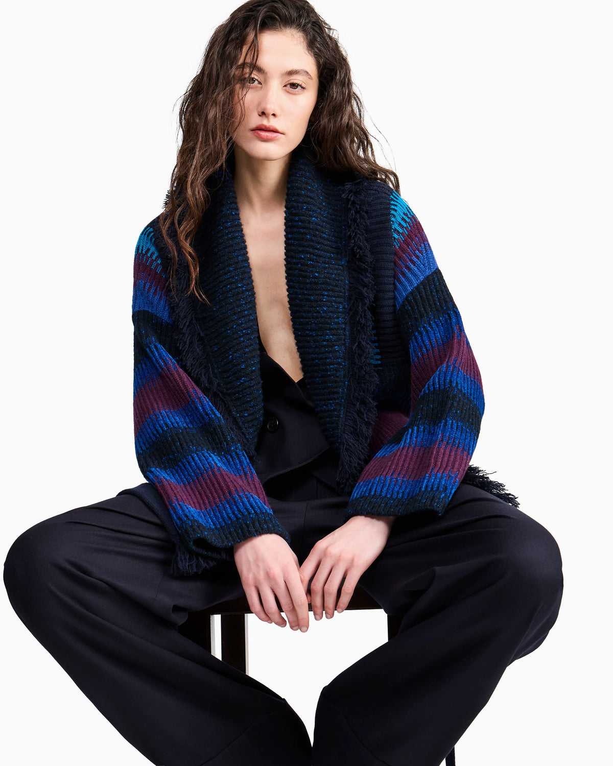 Giorgio Armani for Alanui cashmere blend cardigan