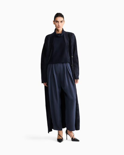 Sweater regular fit pure cashmere volcano collar