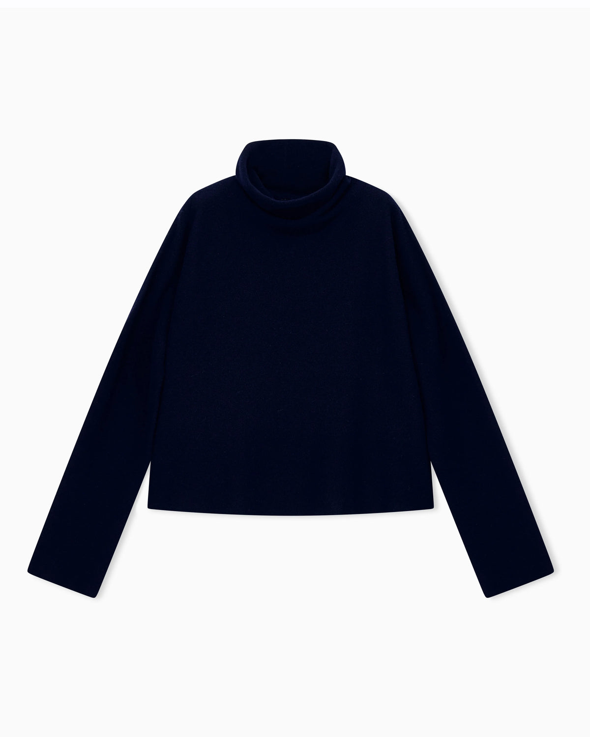 Sweater regular fit pure cashmere volcano collar