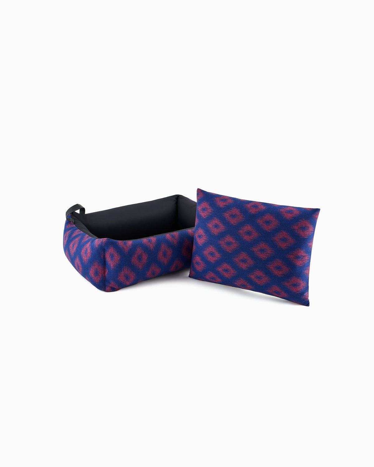 Pet bed in washable pinstriped virgin wool Poldo x Giorgio Armani