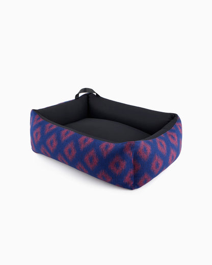 Pet bed in washable pinstriped virgin wool Poldo x Giorgio Armani