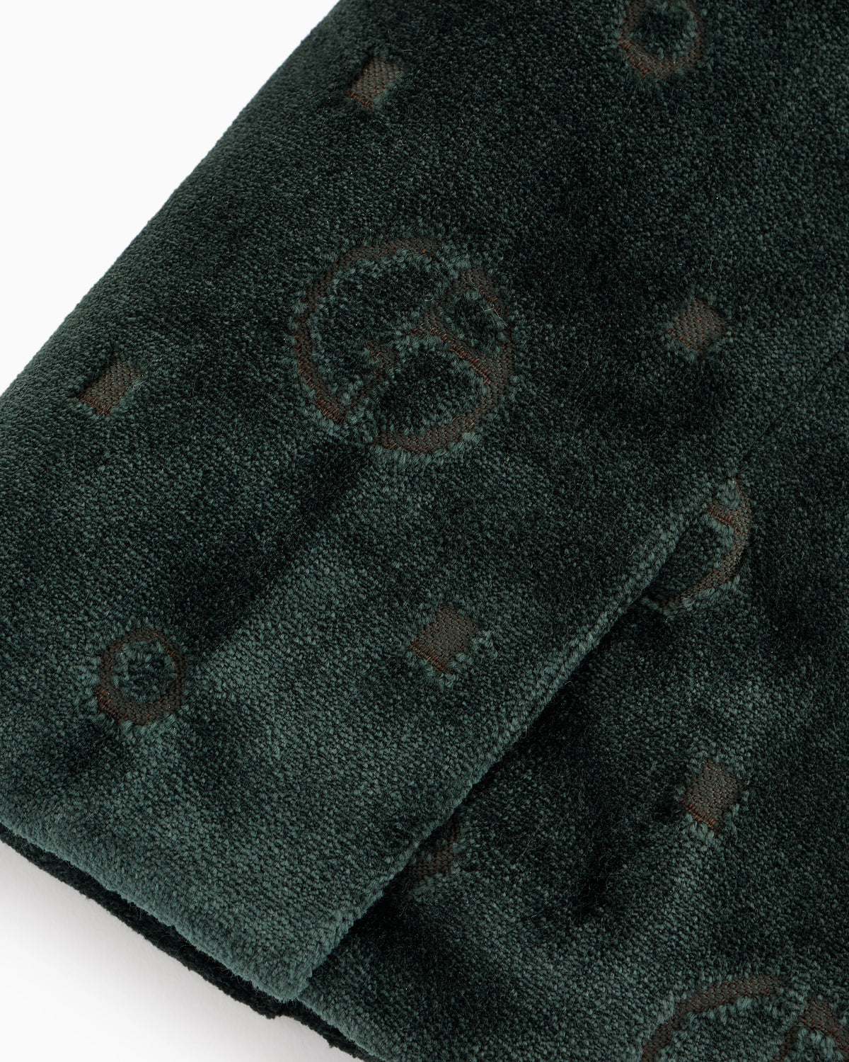 Poldo x Giorgio Armani Coat in monogram jacquard velvet