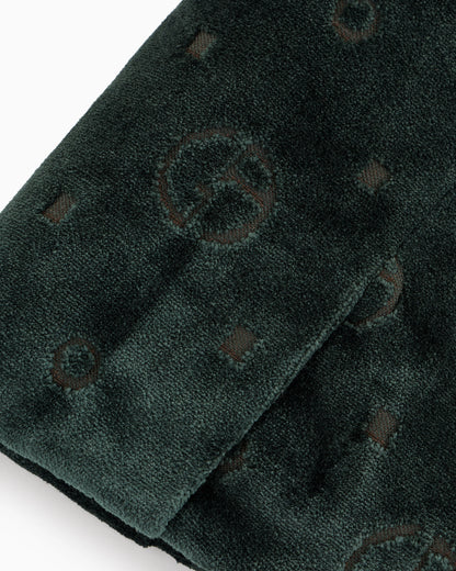 Poldo x Giorgio Armani Coat in monogram jacquard velvet